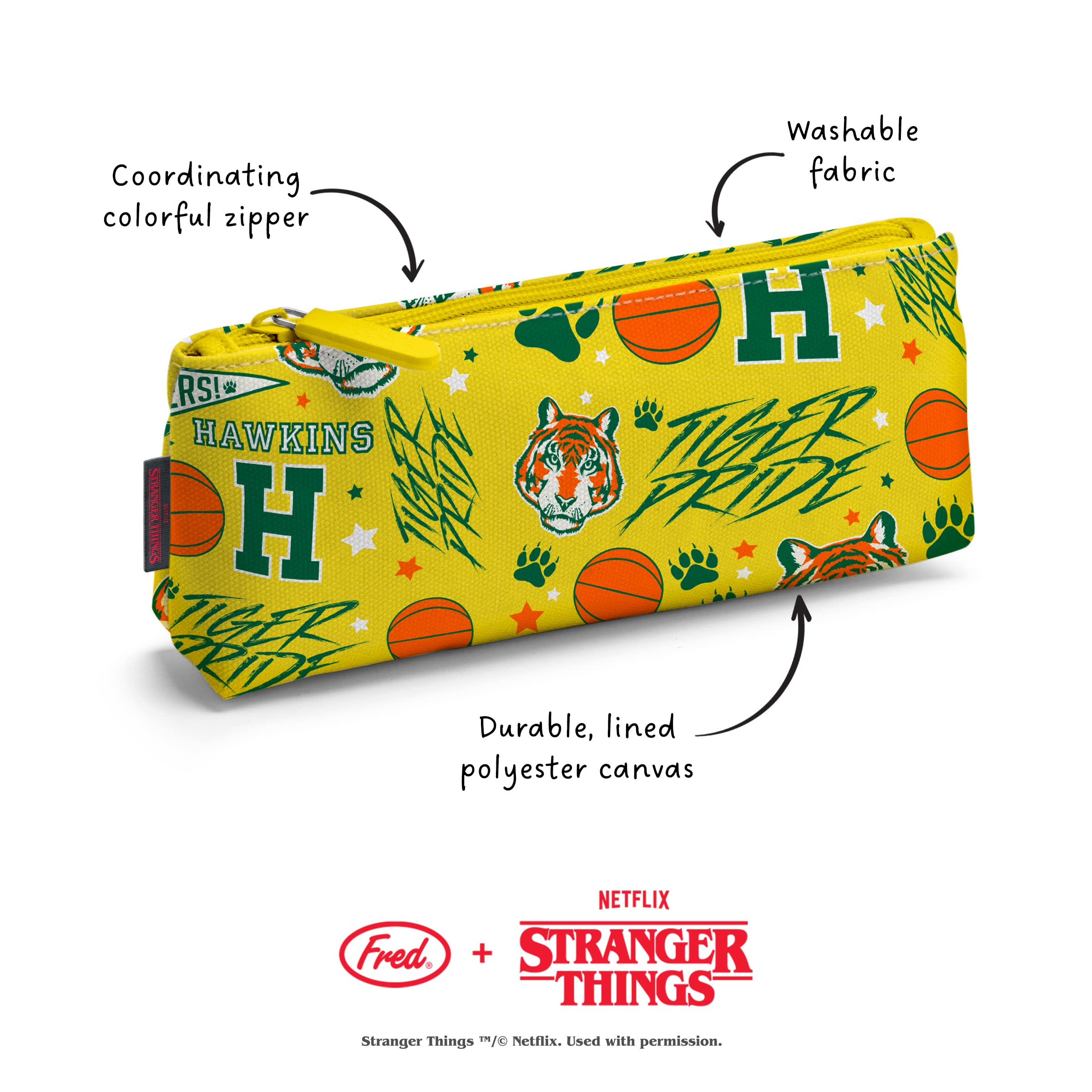 Amazon.com: Genuine Fred Stranger Things Accessory Pouch, Hawkins